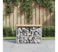 Vidaxl Banc De Jardin Design De Gabion 203x44x42 Cm Bois Massif De Pin