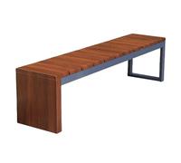 Banc Jardin Extérieur, Bancas Patio Exterior,Surface En Acier Galvanisé, Design En Bois,peut Supporter 500kg/1100lbs, Banc Parc Moderne Et Simple,peut Être Utilisé Dans Les Parcs,les Squares