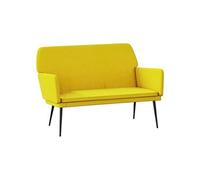 Vidaxl Banc Jaune 108x79x79 Cm Velours Jaune