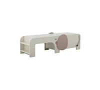 Banc L110 cm MDF gris Ferdinand