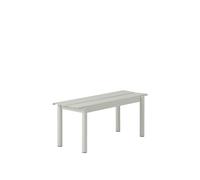 Banc Linéaire en Acier 110 x 34 cm Gris