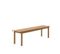 Banc Linéaire en Acier 170 x 34 cm Orange Brûlé