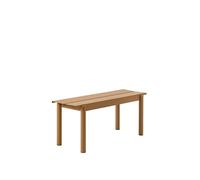 Banc Linéaire en Acier Muuto 110 x 34 cm Orange Brûlé