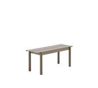 Banc Linéaire en Acier Muuto 110 x 34 cm Taupe