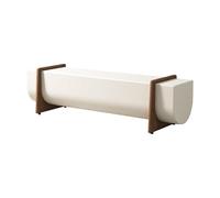 Banc Long créatif en Bois Massif, Tabouret de Loisirs for Salon thé, modèle Maison, Centre Commercial, hôtel, Vente, Bureau, Repos Tabouret Long Repose-Pieds(A,180x40x45cm)