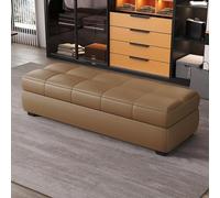 Banc long de rangement, convenant aux magasins vêtements, chambres, entrées, tables chevet et bancs pour se chausser, porte-chaussures pour hall d'entrée, pied lit(C,140*50*40cm/55.1*19.7*15.7in)