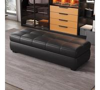 Banc long de rangement, convenant aux magasins vêtements, chambres, entrées, tables chevet et bancs pour se chausser, porte-chaussures pour hall d'entrée, pied lit(A,150*50*40cm/59.1*19.7*15.7in)