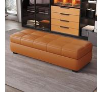 Banc long de rangement, convenant aux magasins vêtements, chambres, entrées, tables chevet et bancs pour se chausser, porte-chaussures pour hall d'entrée, pied lit(B,100*45*40cm/39.4*17.7*15.7in)