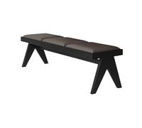 Banc Long en Bois Massif Moderne du Milieu siècle, Chaise de Salle à Manger, Tabouret Chaussures d'entrée, Bout lit Chambre Coucher Tabouret Long Repose-Pieds(B,140x37x45cm)