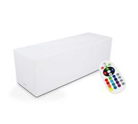 Banc lumineux rectangulaire à LED blanc - Oviala