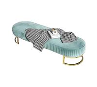 Banc Magasin de chaussures magasin de vêtements banc de montage de chaussures décoratif Long canapé tabouret maison chambre chevet tabouret meubles décoratifs Tabouret de Chambre(Green,180cm)