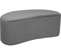 Banc "Malone" velours - gris foncé - 98x51 cm - Atmosphera créateur d'intérieur