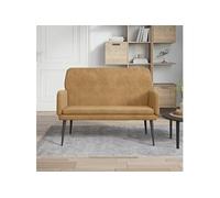 vidaXL Banc Marron 108x79x79 cm Velours