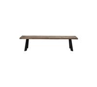 Banc marron en chêne Raw