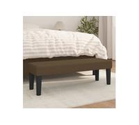 Banc Marron foncé 100x30x30 cm Tissu