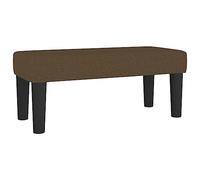 Banc Marron foncé 70x30x30 cm Tissu