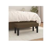 vidaXL Banc 70 x 30 x 30 cm Tissu Marron foncé