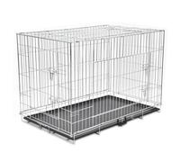 vidaXL Cage métallique et pliable pour chiens XXL