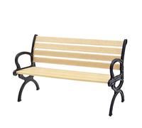 Banc miniature pour maison de poupée de Noël, mini accessoires de village en plastique, banc de maison de poupée, petits bancs de parc, maison de poupée et jardin féérique, plate-forme de train