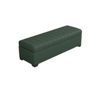 Banc Moderne avec Espace De Rangement Banc Coffre Élégant pour L'entrée De La Chambre À Coucher du Salon Revêtement(Green,100x40x40cm)