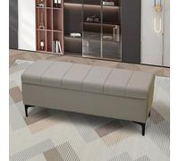 Banc moderne pour chambre à coucher avec rangement, banc d'entrée avec coussin, banc à chaussures pour changer, tabouret de test, canapé, tabouret d'extrémité de lit, tabouret de magasin de vêtements