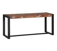 vidaXL Banc multicolore en bois massif recyclé 100 x 35 x 45 cm