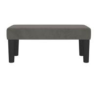 Banc multifonctionnel Banc de bout de lit Banc d'entrée vidaxl Gris foncé 70x30x30 cm Velours @11365