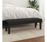 Banc Noir 100x30x30 cm Similicuir