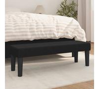 Banc Noir 100x30x30 cm Tissu