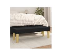 Banc Noir 100x30x30 cm Tissu