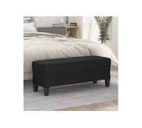 Banc Noir 100x35x41 cm Similicuir Noir G