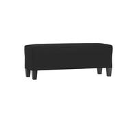 Banc Noir 100x35x41 cm Tissu microfibre