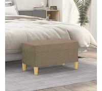 Banc Noir 100x35x41 cm Tissu Ottoman Siège Banquette de Lit Chambre vidaXL