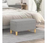 Banc Noir 100x35x41 cm Tissu Ottoman Siège Banquette de Lit Chambre vidaXL