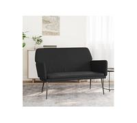 Banc Noir 108x79x79 cm Velours