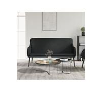 Banc Noir 110x76x80 cm Similicuir