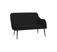 Vidaxl Banc Noir 110x76x80 Cm Tissu Noir
