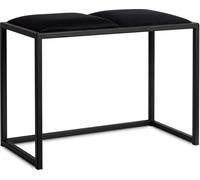 Banc Noir 64,5 cm - Banc suspendu de style loft fait à la main - Idéal pour les couloirs et les entrées