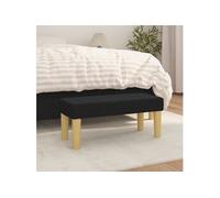 Banc Noir 70x30x30 cm Tissu