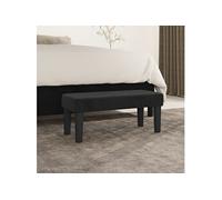 vidaXL Banc Velours 346640 70x30x30 cm Noir