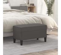Banc Noir 70x35x41 cm Similicuir Ottoman Siège Banquette de Lit Chambre vidaXL