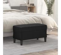 Banc Noir 70x35x41 cm Similicuir Ottoman Siège Banquette de Lit Chambre vidaXL