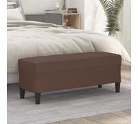 Banc Noir 70x35x41 cm Similicuir Ottoman Siège Banquette de Lit Chambre vidaXL