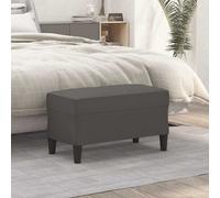 Banc Noir 70x35x41 cm Similicuir Ottoman Siège Banquette de Lit Chambre vidaXL