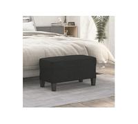 Banc Noir 70x35x41 cm Tissu