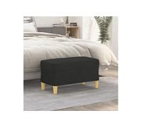 Vidaxl Banc Noir 70x35x41 Cm Tissu Noir
