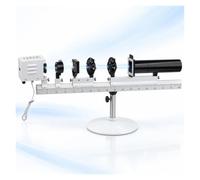 Banc Optique, Kit d'Interférences et Diffraction, Rail de 80 cm | Kit optique modulaire pour fentes de Young, réseau, anneaux de Newton et polarisation en classe.
