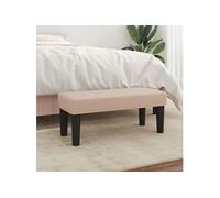 vidaXL Banc ottoman rembourré 70x30x30 cm simili cuir cappuccino