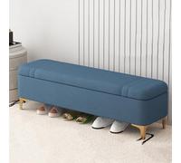 Banc ottoman capitonné avec rangement, repose-pieds rembourré, repose-pieds moderne avec pieds en métal pour salon et chambre à coucher