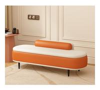 Banc ottoman de rangement avec dossier et rangement, siège rembourré robuste pour chambre à coucher, salon, entrée, coussin lombaire inclus